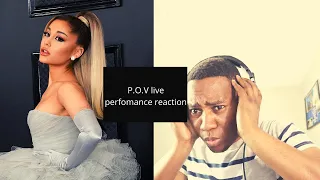 Ariana Grande - pov (Live) performance REACTION by a lo-fi producer