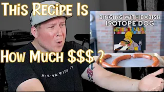 Pro Chef Reacts To Binging With Babish Recipe (Simpsons isotope dog)