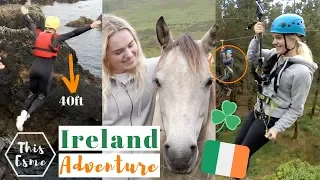 I Jumped OFF a CLIFF! Connemara Ponies, Ziplining - Ireland Travel Adventure | This Esme