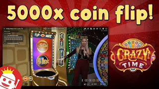 🔥 CRAZY TIME | 5000x COIN FLIP! | €14.4M TOTAL PAYOUT!