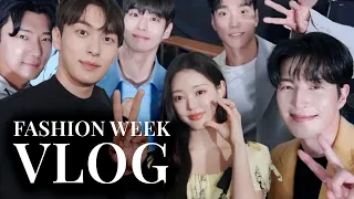 Minwoo's Fashion Week vlog with the Single's Inferno Members | Yoo Sieun [CC]