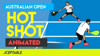 INSANE Federer vs Nadal 26 Shot Rally ANIMATED! | Australian Open 2017