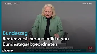 Bundestagsdebatte zur Rentenversicherungspflicht v. Bundestagsabgeordneten am 22.03.24