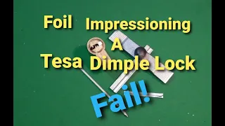 (134) Testing a Chinese Foil Impressioning tool on a Tesa dimple lock