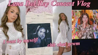 Going to the Lana Del Rey concert by myself! Chit chat grwm, concert review, embroidering merch ♡