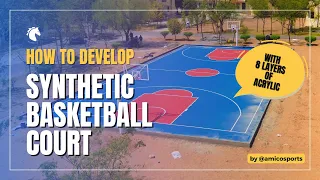 @amicosports developed Turnkey Acrylic Synthetic Basketball Court at Home guard, Jaipur (Raj.)