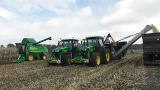 Harvesting, milling and ensiling corn!