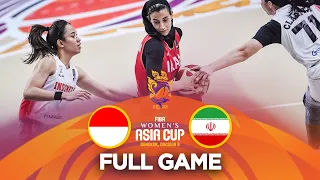 Indonesia v Iran | Full Basketball Game | FIBA Women's Asia Cup 2023 - Division B