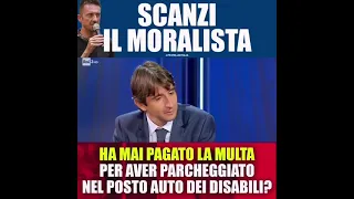 Donzelli: Da Scanzi nessuna lezione. Ha dimenticato macchinone parcheggiato sul posto auto disabii?