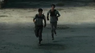 Thomas runs The Maze with Minho [The Maze Runner]