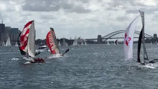 18-footers from 1919 and 2019 meet on Sydney Harbour
