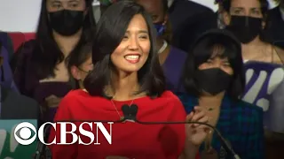 Michelle Wu delivers Boston mayoral victory speech