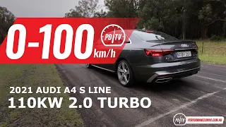 2021 Audi A4 35 TFSI 0-100km/h & engine sound