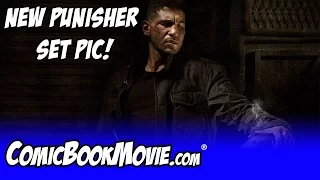 THE PUNISHER First Look At Jon Bernthal's Frank Castle Wearing The Iconic Skull Symbol Jacket