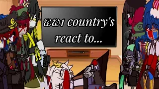 ww1 country's + poland react to ww1 but it's srPelo reference ll countryhumans ll CURSED ll read des