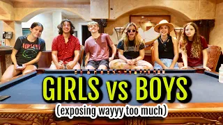 GIRLS vs BOYS TRUTH OR SHOT ( exposing wayyy too much )| SISTER FOREVER