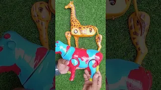 Assembling Colorful Giraffes and Cows #animal#shorts#short#shortvideo#shortvideos