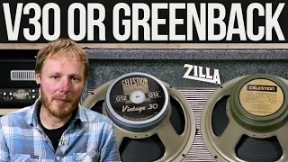 Celestion V30 Vs G12M Greenback - Short Version