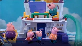 Peppa Pig Family Going on Exotic Cruise Vacation on Peppa Pig Grandpa's House Boat