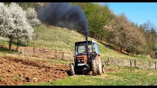 Zetor 6245 - Oranje kukuruzišta - MAKSIMALNO UGAŽENO | Trobrazdni plugovi Vogel & Noot HF L800