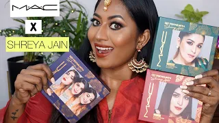 MAC X SHREYA JAIN All 3 Festive kits Review & Demo | ON DUSKY SKINTONE |