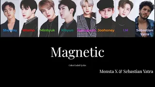 Monsta X & Sebastian Yatra - Magnetic Color Coded Lyrics