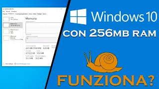 Ho installato Windows 10 2004 a 64bit su un PC con 256MB di RAM - Sarà utilizzabile?