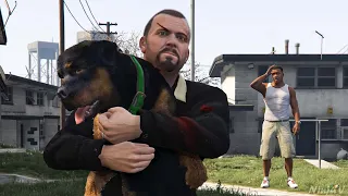 GTA V - Michael Kidnapped Chop from Franklin