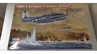 Hobbyboss 1/48 TBM-3 Avenger Torpedo Bomber, Unboxing