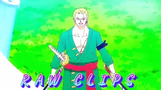 One Piece episode 1103 raw clips for free edit #anime #onepiece #edit #clips #edits #clip #zoro