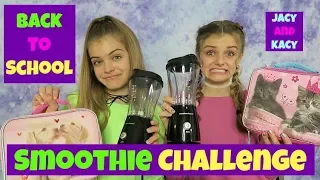 Lunch Box Smoothie Challenge ~ Back to School 2017 ~ Jacy and Kacy