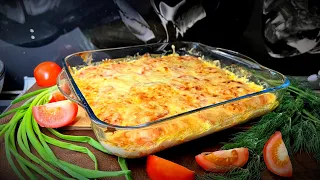 Вкусное Филе Трески с овощами в сметанном соусе в духовке.