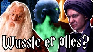 Wusste DUMBLEDORE, dass QUIRRELL VOLDEMORT war?