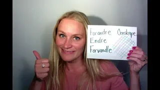 Video 568 Forandre, endre, forvandle og omskape