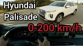 hyundai palisade 2.2 diesel acceleration 0-200 km/h Экстерьер и интерьер. 4k video