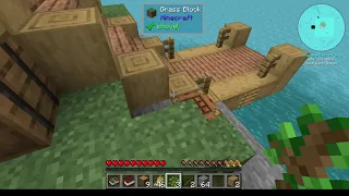 Minecraft oceanblock #1 Wow! Water! And it hurts.