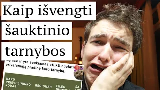 Kaip Išvengti Šauktinio Tarnybos