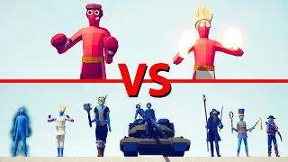 SUPER BOXER & BOXER Team vs LEGACY Team - Totally Accurate Battle Simulator TABS