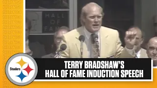 Terry Bradshaw's Pro Football Hall of Fame speech in 1989 | Pittsburgh Steelers