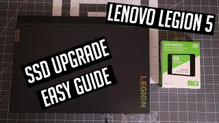 Lenovo Legion 5 Gaming Laptop - Installing SSD Easy Guide