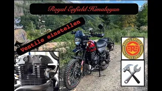 Royal Enfield Himalayan - Ventile einstellen - valve clearance