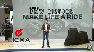 2023 NEW BMW R1250RS | PRESS CONFERENCE & WALKAROUND REVIEW AT EICMA 2022