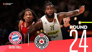 Partizan runs past Bayern away! | Round 24, Highlights | Turkish Airlines EuroLeague