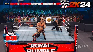 WWE 2K24 | FULL ROYAL RUMBLE MATCH | PS5 4K 60FPS