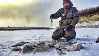 НА ПЕРВЫЙ ЛЁД В ЯКУТИЮ! ОЧУМЕЛЫЙ ДЕНЬ ПЕРВЫЙ! Суровая дорога и дикий клёв