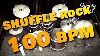 Rock - Rock Simple Shuffle - 100 bpm - Drum Loop (SimplyBass)