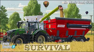 Survival in No Man's Land Ep.108🔹Selling Milk. Harvesting Wheat. Baling Straw🔹Farming Simulator 22
