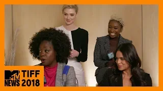 Viola Davis, Elizabeth Debicki, Cynthia Ervo, & Michelle Rodriguez on 'Widows' | TIFF 2018