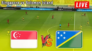 🔴SINGAPORE vs SOLOMON ISLAND LIVE | INTERNATIONAL FRIENDLY MATCH 2023 Football Simulation Gameplay