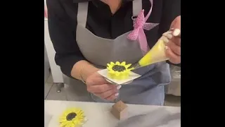 МК🌻Часть 1⭐️Зефирная флористика «ПОДСОЛНУХ»  от Луизы Шемиловой⭐️Marshmallow floristry "SUNFLOWER"